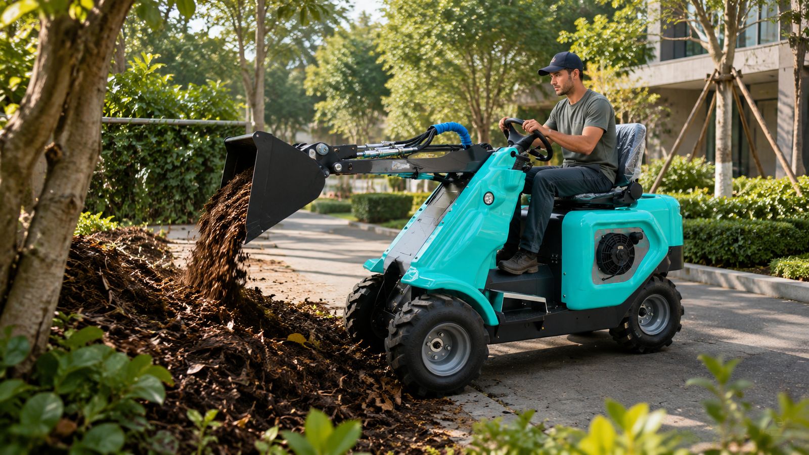 NusLoader NL-15 Compact Loader for landscaping and property maintenance