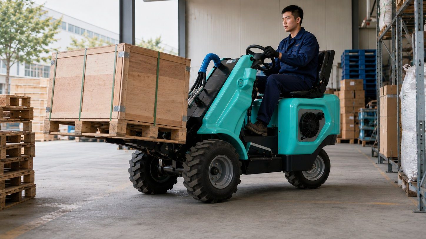 NusLoader NL-15 Compact Loader for covered-site material handling
